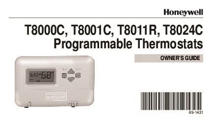 T8000C Programmable Thermostat - Alpine Home Air
